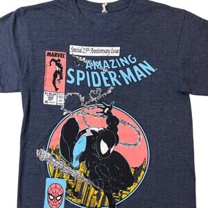 Marvel Size Sm The Amazing Spider-Man Men 25th Anniversary Issue Cover T-Shirt